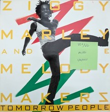 Ziggy Marley & Melody Makers Tomorrow People Vinyl Record VG+/VG VST1049 1988