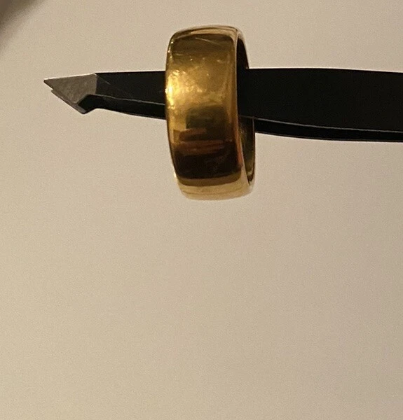 Мужское кольцо с надписью MILOR 14K с полимерной сердцевиной Италия размер 11 - Изображение 4 из 4