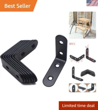 Stainless Steel Corner Brace Brackets - Corrosion Resistant, 2" x 2" Pack of 8