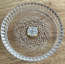 Small Crystal Coaster Ashtray Candy Dish Made in USA Home Decor NEW