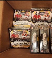 LOT OF 10 *2020 Panini Prizm Football Mega Box* Walmart 40 Cards Neon Green NFL