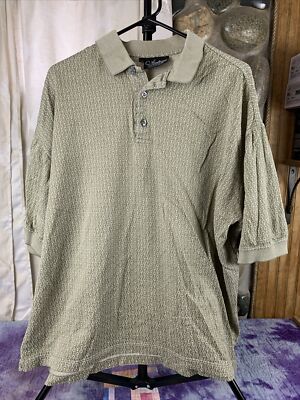 ARTURO GARIBALDI Italian Wear Men s Green Short Sleeve Polo 2XB Egyptian Cotton