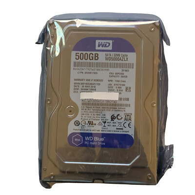 WD Blue WD5000AZLX 500GB 7200 RPM 32MB Cache SATA 6.0Gb/s 3.5'' Brand New