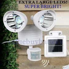 Solar LED Street Light Motion Sensor Remote Control Wall Flood Yard Outdoor Lamp