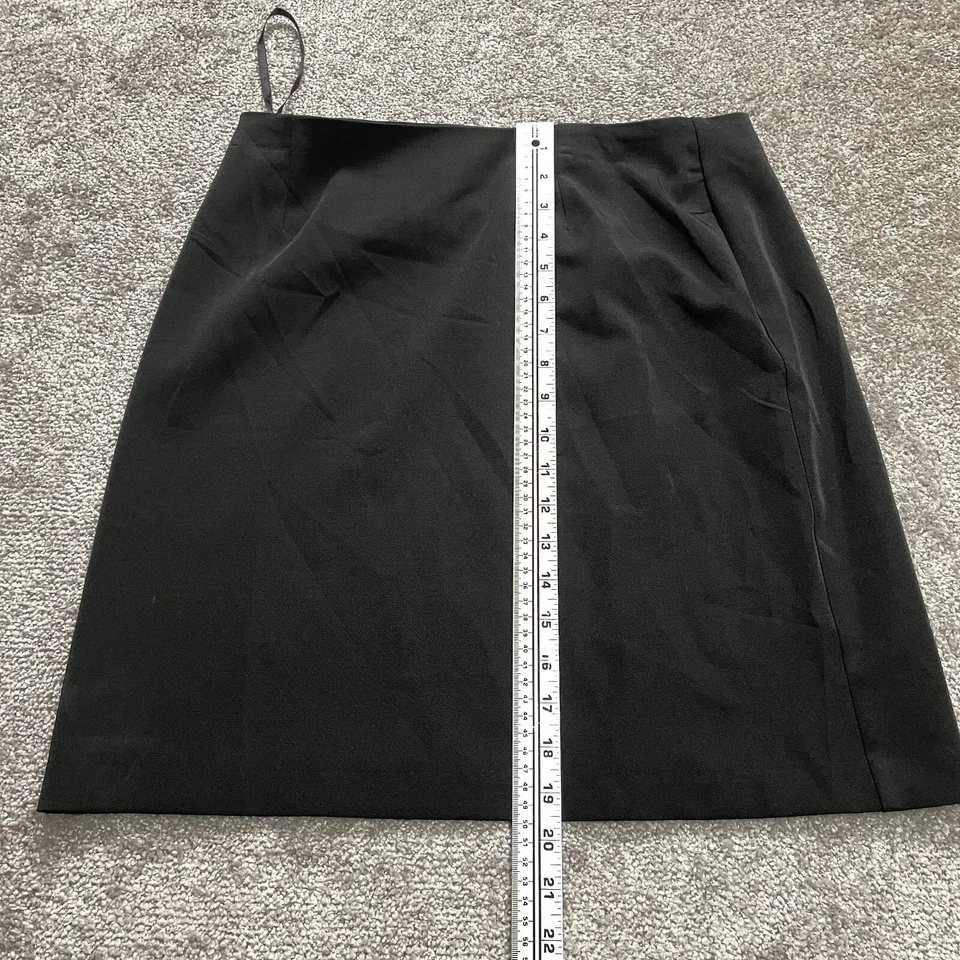Alyn Paige Skirt Womens 11/12 Black Short Mini A Line Solid Office Business Zip - Image 2 of 4
