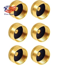  6PCS Solid Brass Propane Bottle Caps Suitable for All 1LB Gas Refill Tank 