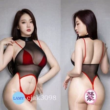 Women's Lace Sexy Lingerie Set Sheer Fantasy Lingerie Outfit Babydoll Sleepwear