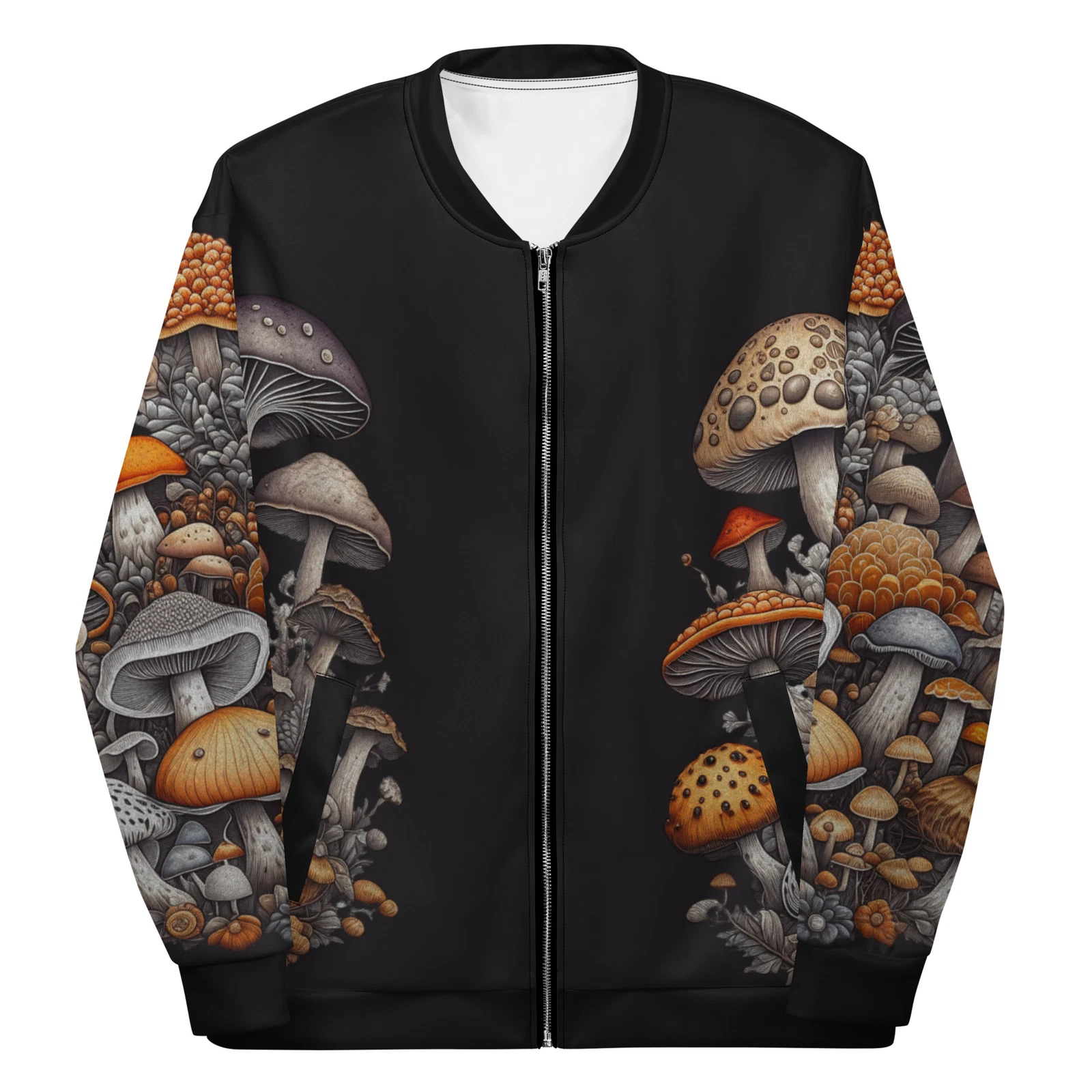 All Over Print Mushroom Bomber Jacket Rare Artistic Graphic Illustration Unisex
Opens in a new windo