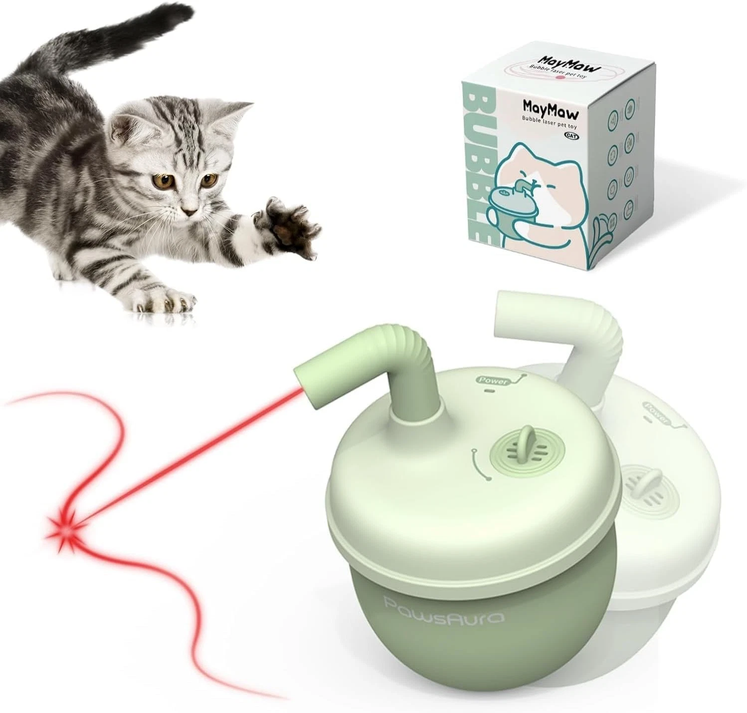 Automatic Laser Cat Interactive Toy - Self-Balancing 360° Auto-Spin Laser Poi...
Opens in a new wind