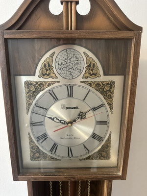 Polaris Tempus Fugit Grandfather Clock Beautiful Dial - Powell