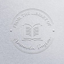 From The Library Of Custom Book Embosser Ex Libris Embosser Seal For Book Lovers
