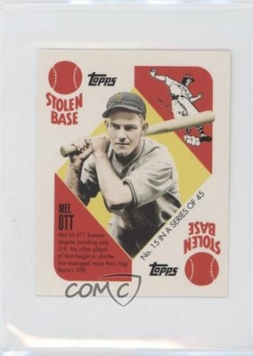 2010 Topps Wal-Mart 1951 Design Blue Backs Mel Ott #15 HOF 1d4