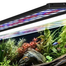 AQQA Full Spectrum LED Aquarium Light for Fish Tank Plants 14 Colors Timer