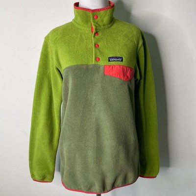 Patagonia #STY25455 Women's Green Synchilla Snap-T Fleece Pullover Size XS