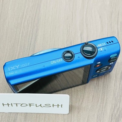 Canon IXY 100F ELPH 120 IS IXUS 135 16MP Blue Camera 8x Zoom