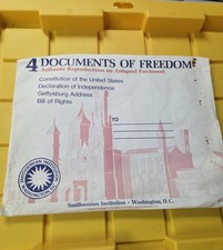 4 Documents of Freedom Constitution Bill of Rights Dec Of Ind Gettysburg Address