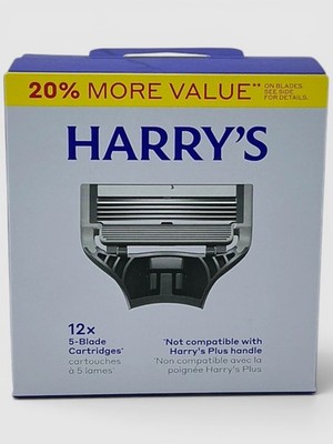 Harry's Original Men's Razor Blade Refills - 12 Cartridges New in Box