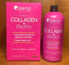 Zena Bioactive Liquid Collagen 2500mg  5000mcg Biotin 90 Servings