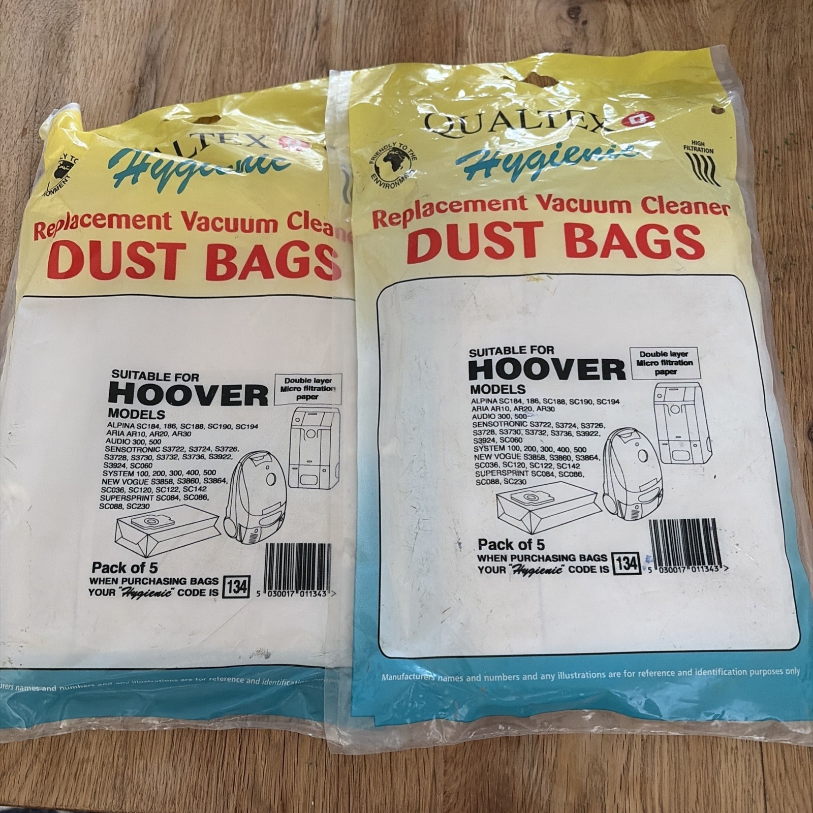 10X Copy HOOVER VACUUM CLEANER BAGS H7 TYPE NEW Bag134 R59