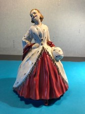 Royal Doulton Bone China lady figurine entitled '' The Ermine Coat''