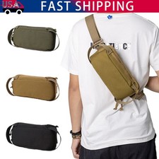 Men Tactical Waist Bag Sling Chest Bag Crossbody Pouch Shoulder Bag for Outdoor