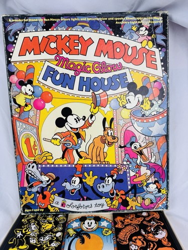 Mickey Mouse Magic Glow Fun House Colorforms 1978 Walt Disney Productions - Picture 7 of 7