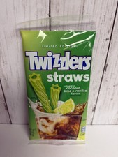 Pajitas Twizzlers Edición Limitada Sabores Coco, Lima y Vainilla NUEVO SIN ABRIR