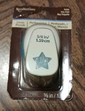New Recollections Lever Paper Punch 5/8"/1.59cm Star 358810 Scrapbooking Tools