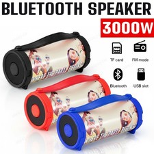 3000W Portable Rechargeable Bluetooth Party Speaker USB/AUX/TF/FM Radio
