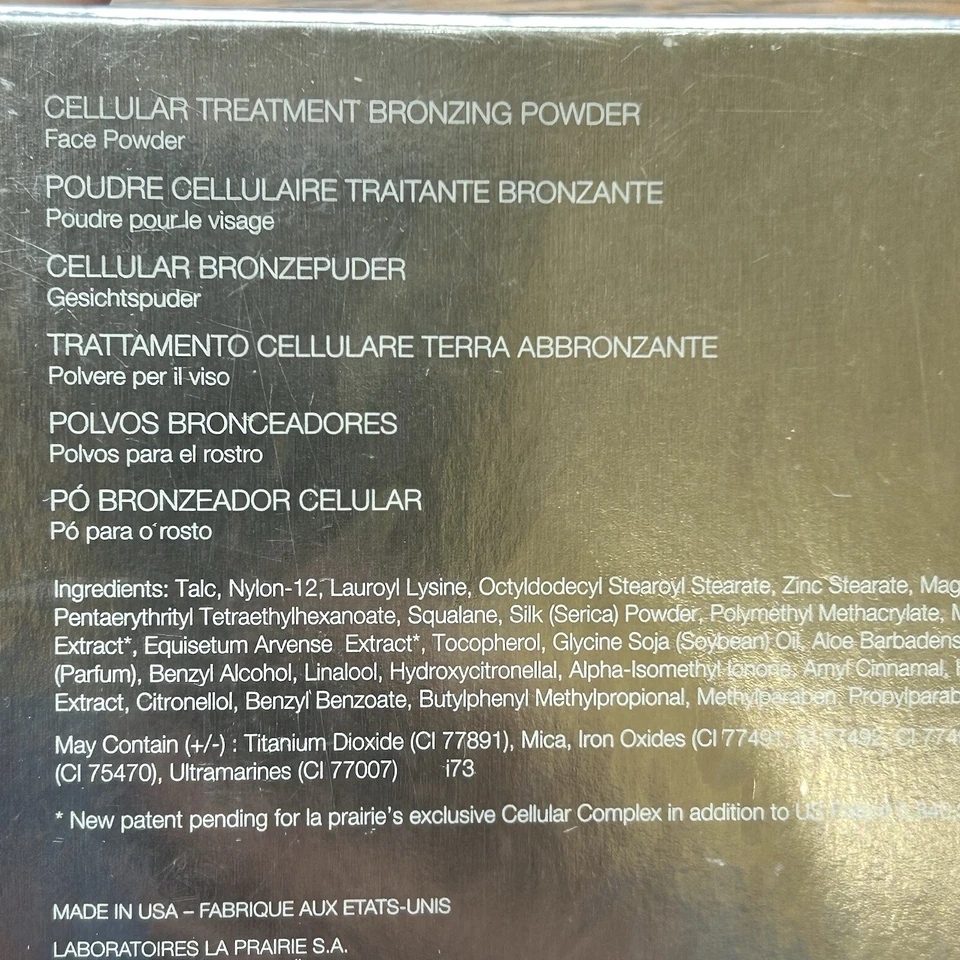 NUEVO Polvo Bronceador Tratamiento Celular La Prairie Compacto y Cepillo .47 OZ RETIRADO Foto 3 de 4