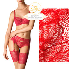 Stretch Lace Stocking Belt By Wolford Lipstick Red In Box Strap Belt Suspenders