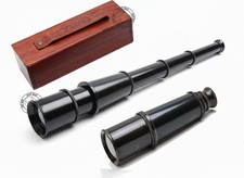Spyglass Brass Black Antique Brass Telescope Marine Spyglass Binoculars 15 Inch