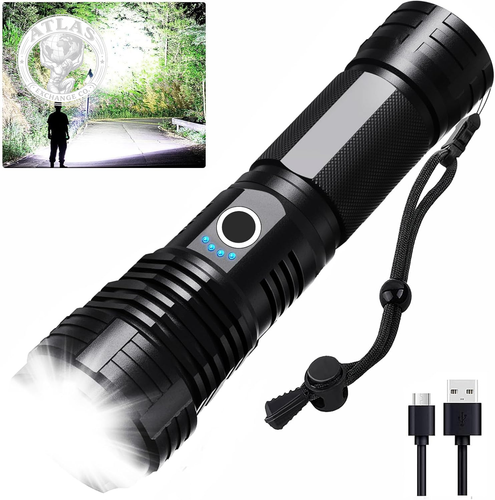 Lylting LED Taschenlampen hohe Lumen wiederaufladbar, 90.000 Lumen hellste Handhe - Bild 1 von 12
