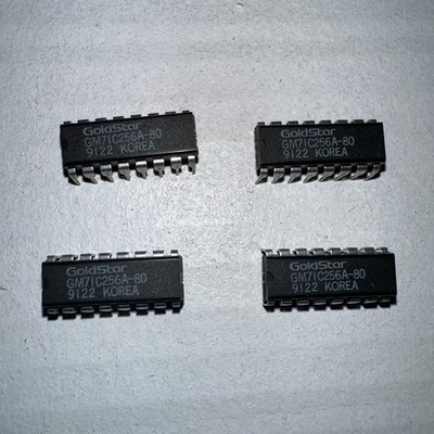 GM71C256A-80 GOLDSTAR DRAM VINTAGE 1989 16-PIN DIP