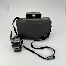 Vintage Polaroid 430 Automatic Land Camera with Strap  490 Focus Flash Untested