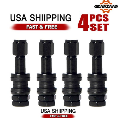#ad 4Pcs TR48 Bolt On Tire Valve Stem Metal High Pressure Flush With Stem Cap 4Pcs $6.69