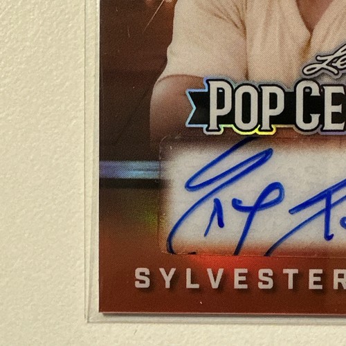 2025 Leaf Metal Pop Century SNL Host Sylvester Stallone Auto Orange Prism 1/1 🔥 - Picture 5 of 7