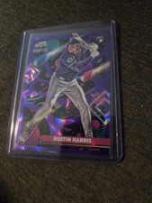 2025 Topps Chrome Cosmic Dustin Harris #137 Purple Nebula Refractor /150