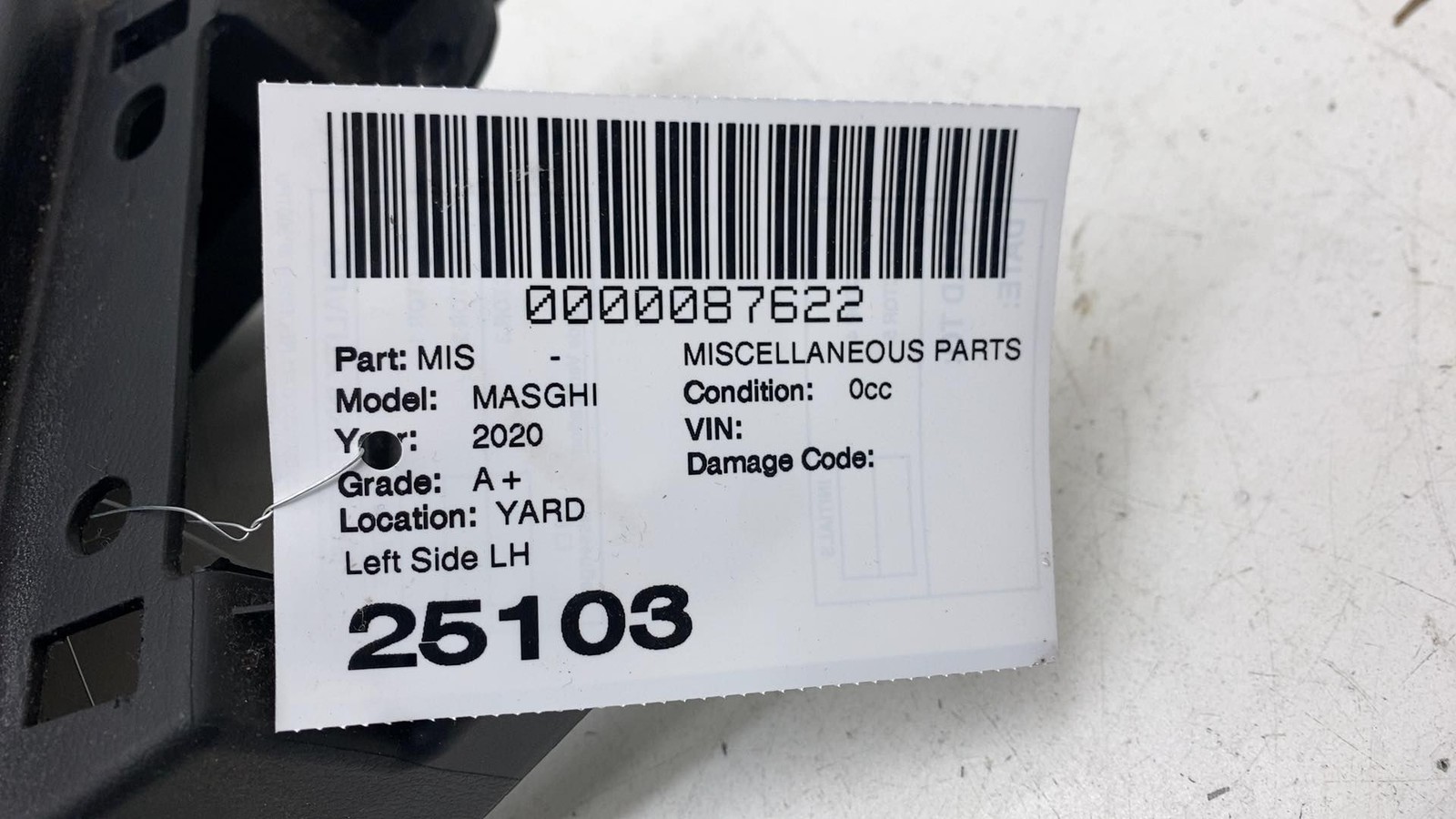 ⭕ 2014-2020 Maserati Ghibli Left B-Pillar Lower Trim Cover Panel LH 06700729250
