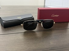Cartier Polarized Sunglasses CT0193S 001 Gold Frame Men  s/ Unisex Aviator NEW
