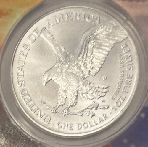 1776-2026-D Silver Eagle Overstrike INDEPENDENCE PRIVY  ANACS MS 70 FS 🇺🇸 image 4