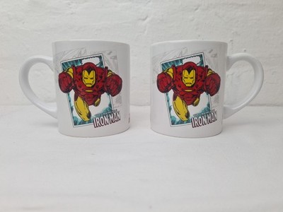 2 The Invincible Iron Man Tassen weiß