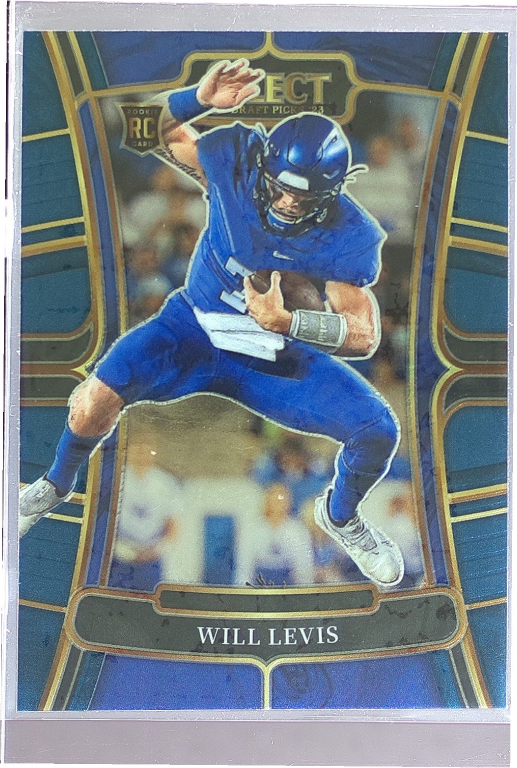 2023 Panini Select Draft Picks Will Levis Blue Retail RC #3 Wildcats