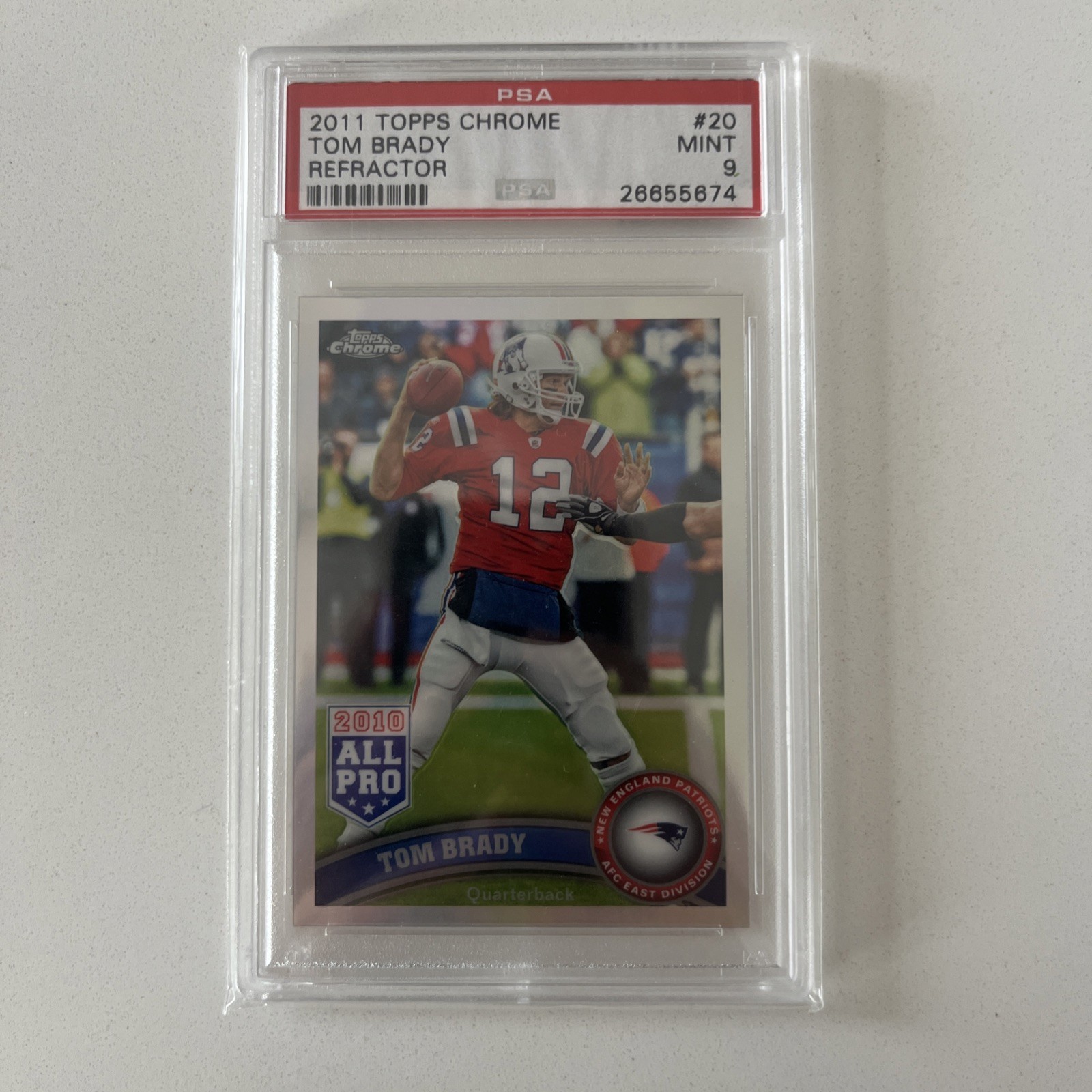2011 Topps Chrome - Tom Brady #20 Refractor