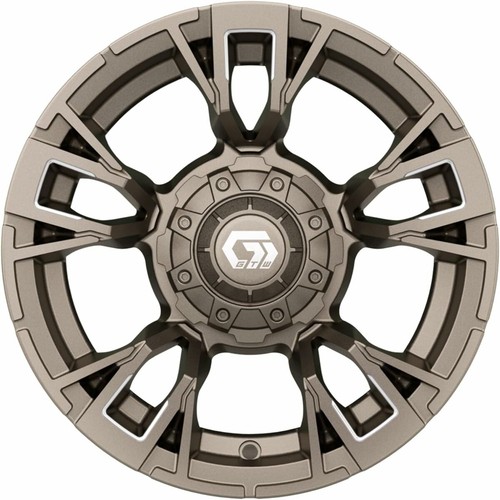 Set of 4 GTW 12" Vandal Satin Bronze/Machined Wheels on 22x11-12 Rogue A/T Tires - Picture 5 of 6