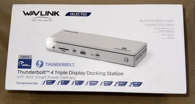 NEW, OPEN BOX! WAVLINK Thunderbolt 4 Triple Display Docking Station, WL-UTD45
