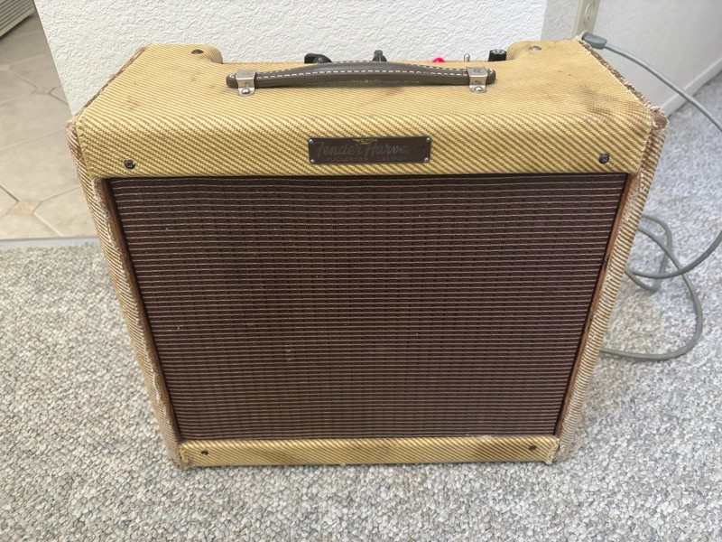 1957 Fender Tweed Princeton 5F2-A Amp Amplifier In Harvard Chassis Vintage Rare!
