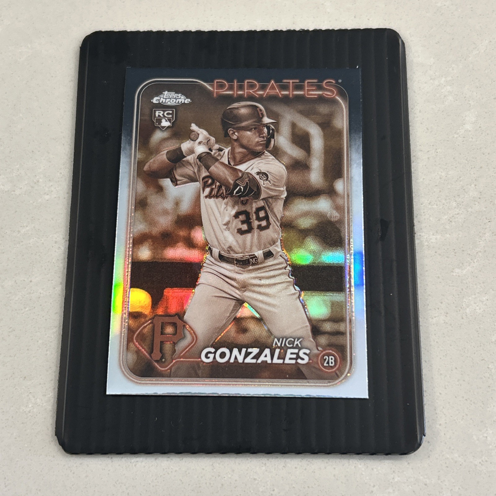 2024 Topps Chrome Nick Gonzales RC Sepia Refractor #72 Pirates