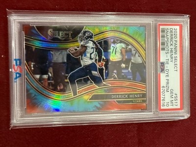 Derrick Henry 2020 Prizm Snapshots Tie-Dye Prizm 15/25 PSA 10 Gem Mt