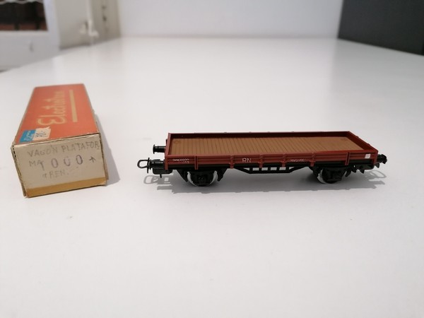 Electrotren H0 1000 Vagón Plataforma Borde Bajo Renfe Nuevo New OVP